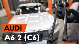 Cómo cambiar los limpiaparabrisas AUDI A6 C6 VÍDEO TUTORIAL DE AUTODOC [upl. by Ozzie]