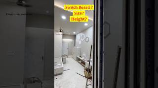 morden bedroom switch board location size and height youtubeshorts electrician trending viral [upl. by Terrie]