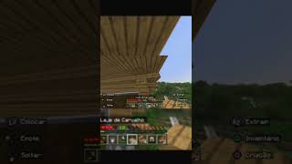 Celeiro finalizado minecraft celeiro animais campo construção survival [upl. by Yelkreb667]