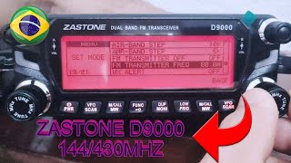 TRANSCEIVER ZASTONE D9000 144430MHZ  TRANSMITE AUDIO EM FM DE 64MHZ a 110MHZ PARA RADINHO COMUM [upl. by Sapphire]