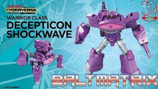 Transformers Cyberverse Warrior SHOCKWAVE Video Review [upl. by Noslien930]