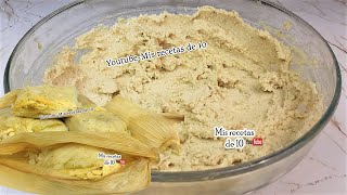 Como hacer Masa para tamales PERFECTA con Maseca [upl. by Otilrac]