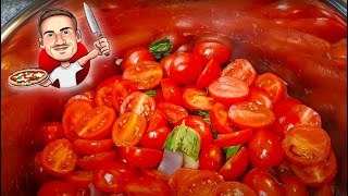 Tomatensauce aus frischen Tomaten  Giovannis Küche [upl. by Klara742]