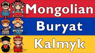 MONGOLIC MONGOLIAN BURYAT amp KALMYKOIRAT [upl. by Ahsiem982]