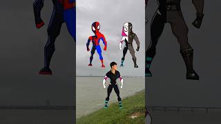 Spiderman Miles Morales vs Ghost Spider vs Spiderman vs Noir Spiderman spiderman milesmorales [upl. by Aicenet]