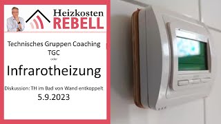 Infrarotheizung Thermostat von Wandtemperatur entkoppelt [upl. by Nohtan]