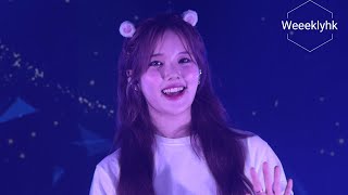 241019 Weeekly 위클리 Fanconcert in Japan quotWeeekly University Festivalquot 1部  Page Soojin Fancam [upl. by Akemed]