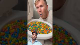 Skittles eating show satisfying funny comedy skittles eatingshow shorts [upl. by Aicilas]