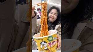 Korean Convenience StoreCorn Cheese Buldak Ramen [upl. by Noach939]