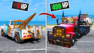 Towing Oldest to Newest Tow Truck in GTA 5 RP [upl. by Walli]