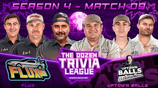 Uptown Balls vs FLUX  Match 09 Season 4  The Dozen Trivia League [upl. by Iruj]