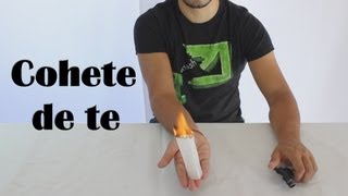 Cómo hacer un cohete con una bolsita de té  Tea bag rocket Experimentos Caseros [upl. by Akcira]