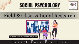 What is Field research  What is Observational Research  Field research amp Observational Research [upl. by Puto]