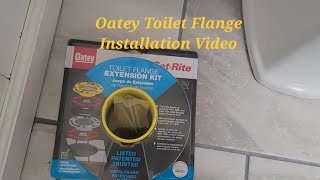 Oatey Toilet Flange Extender How to Install Video [upl. by Zeugirdor]