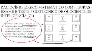 Curso de RACIOCÃNIO LÃ“GICO MATEMÃTICO FIGURAS EXAME PSICOTÃ‰CNICO TESTE DE QI QUOCIENTE INTELIGÃŠNCIA [upl. by Raffarty]