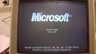 Windows1 1985 PC XT Hercules [upl. by Irbmac481]