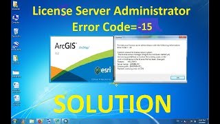 Fixing ArcGIS License Server Administrator Error Code 15 [upl. by Alah]