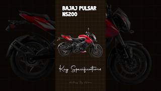 Bajaj Pulser NS200 key specifications 🔥🏍️ [upl. by Erej]