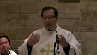 Fr Tommy Latinas First Homily [upl. by Emorej]