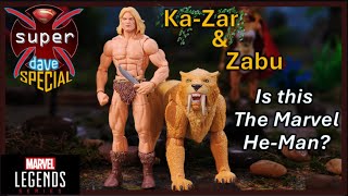 Marvel Legends KaZar amp Zabu Special Review Marvel HeMan [upl. by Goerke]