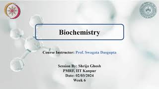 NPTEL Week 6 Assignment Biochemistry Enzyme MechanismHemoglobin and Myoglobin [upl. by Leummas]