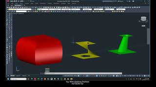 030 Autocad 3D  planar surface Blend [upl. by Seigel]