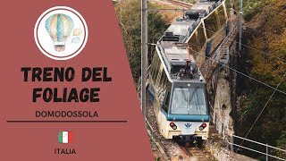 IL TRENO DEL FOLIAGE VIAGGIO TRA ITALIA E SVIZZERA LUNGO LA VIGEZZINA CENTOVALLI [upl. by Nosahc]