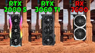 RTX 2080 Super vs RTX 3060 Ti vs RX 7600 Benchmark in 9 Games at 1440p 2024 [upl. by Alket626]