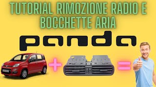 TUTORIAL RADIO E BOCCHETTE ARIA FIAT PANDA 312 E HYBRID [upl. by Maridel941]