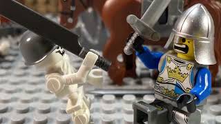 Lego stop motion test Skeleton vs Knight [upl. by Temirf]