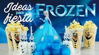 Ideas fáciles y económicas para fiesta de Frozen Disney [upl. by Garrick]