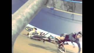 HUGE KEIRIN CRASH [upl. by Eednim]