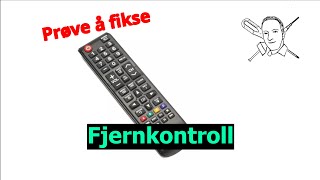 Kan den fikses Samsung TVfjernkontroll som ikke virker i det hele tatt [upl. by Ahtenak]