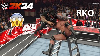 WWE2K24  Roman Reigns vs Randy Orton on Monday Night Raw  TLC Match  Epic Showdown [upl. by Meldon]