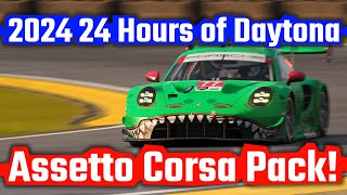 2024 IMSA SportsCar Championship 24 Hours of Daytona Assetto Corsa Mod Pack [upl. by Amador]