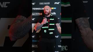 Bojan Kosednar interview after his WIN over Aleksandar Jankovic  Ljubljana FNC15 MMA [upl. by Lasorella503]