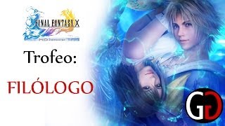 Final Fantasy X HD  Trofeo Filólogo Diccionarios Albhed [upl. by Nniuqal]