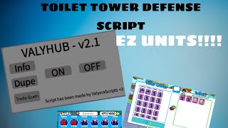 Toilet Tower Defense Script  Trade Scam Gem Dupe Showcase🔥🚽 [upl. by Norihs]