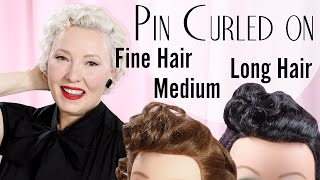 Vintage Pin Curl Wave  LOOKS the Same NOT created equally [upl. by Hapte]