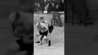 First Recorded Botch in Wrestling  Joe Carroll vs Peter Götz 1908 [upl. by Annasor]