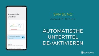 Automatische Untertitel deaktivieren  Samsung Android 12  One UI 4 [upl. by Morgun]