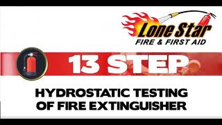 WHAT IS A HYDROSTATIC TEST  HYDRO TEST ON A FIRE EXTINGUISHER [upl. by Ahsiuqal]