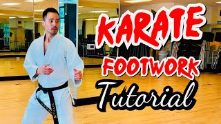 KARATE FOOTWORK TUTORIAL 🥋🔥 Bounce Shift amp Lateral [upl. by Francois513]