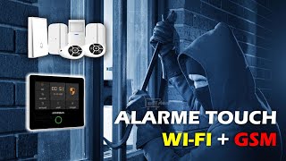 Kit Alarme de Segurança Touch WiFi com Chip GSM Novadigital  Tuya Alexa e Google [upl. by Aylmer]