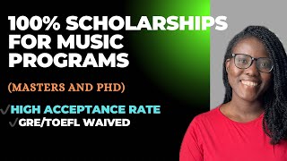 21 US Universities with 100 Scholarships for Music Programs Masters ampPhD  Assistantships [upl. by Yrram48]