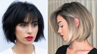 Amazing Short Bob Haircut For Women Over 50  Pretty Hair [upl. by Rialc]