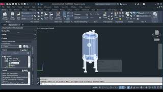 VERTICAL TANK  AUTOCAD PLANT 3D [upl. by Siaht]