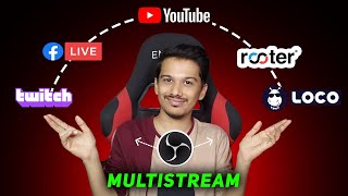 How to Live Stream on Multiple Platforms at Same Time FREE [upl. by Kablesh419]