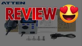 ATTEN 800W ST8800D Heat Gun Adjustable Temperature Air price review  Aliexpress [upl. by Otcefrep]