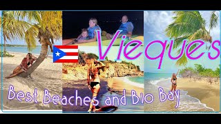 Vieques Beaches and Bio Bay Punta Arenas Playa Negra Sun Bay Cayo de Tierra amp Mosquito Bio Bay [upl. by Nitsirt104]